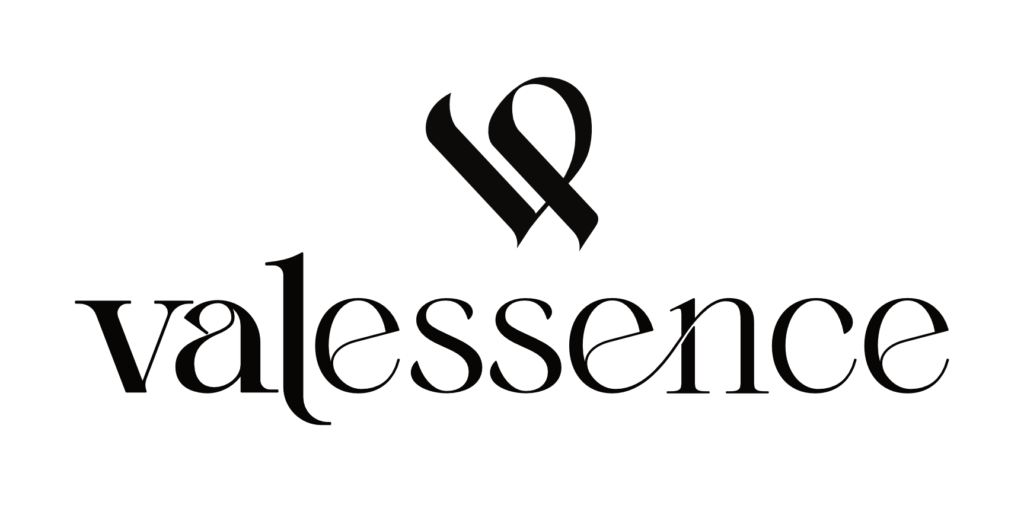 Logo avec l'écriture "Valessence"