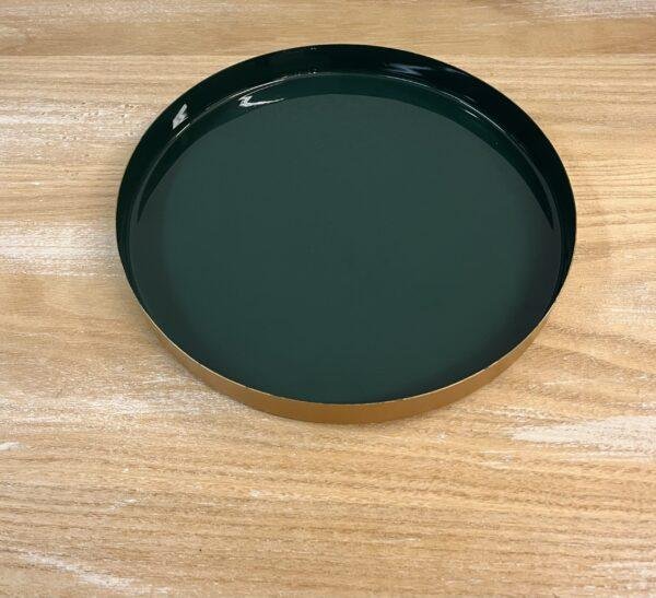 Plateau rond vert