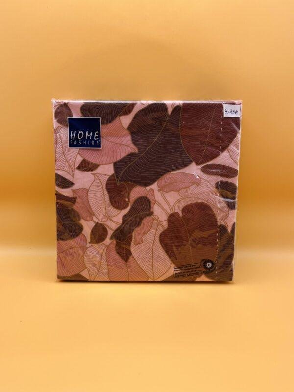 Paquet de serviettes tons roses