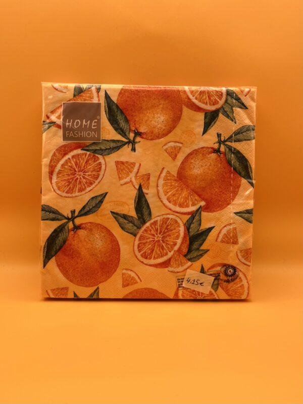 Paquet de serviettes oranges