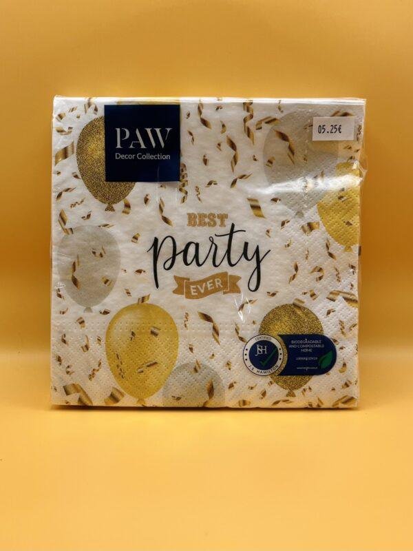 Paquet de serviettes Best party Ever