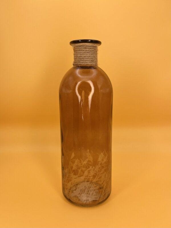 Soliflore rond en verre translucide