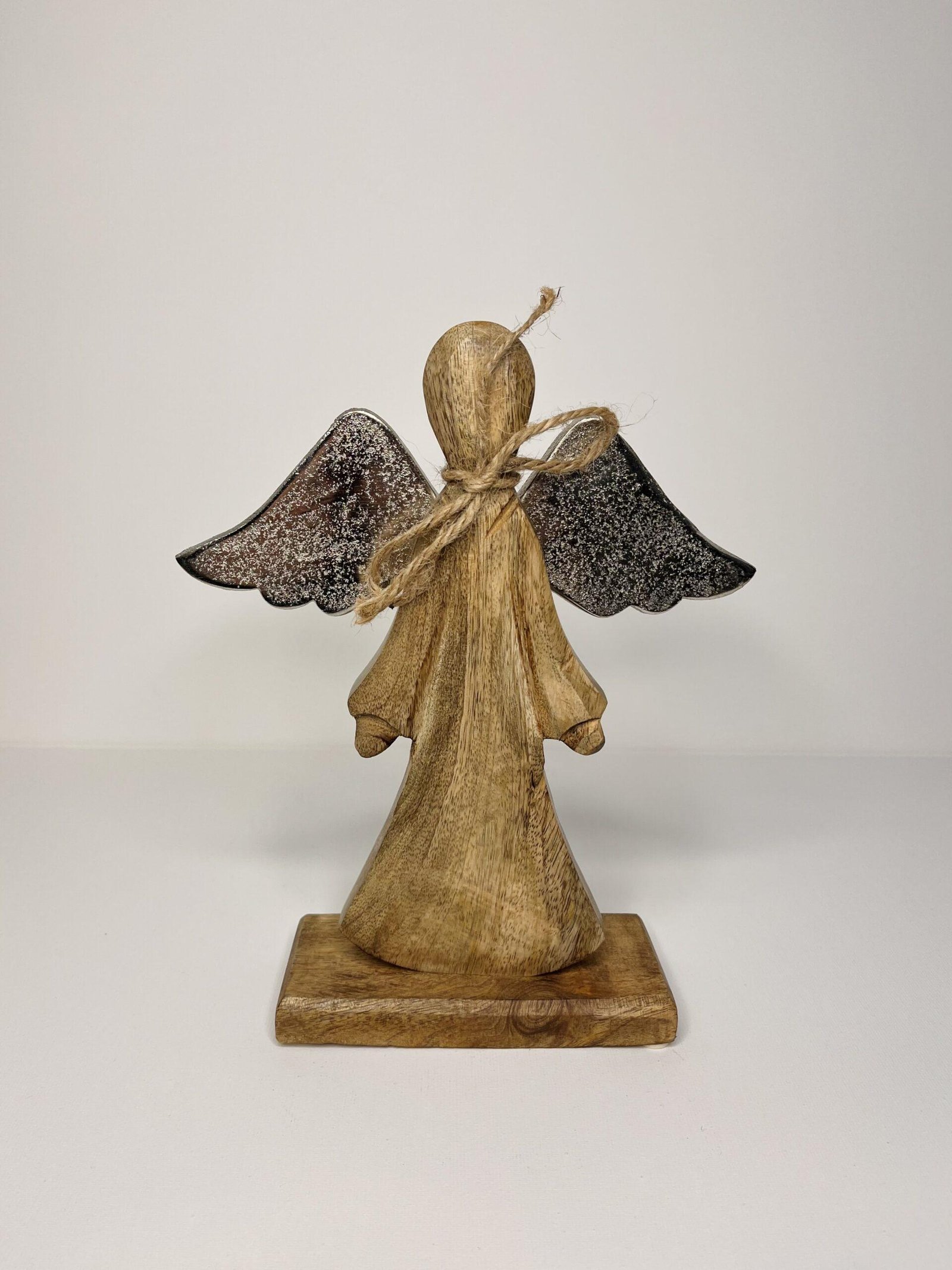 Ange en Bois - Ailes Argentées