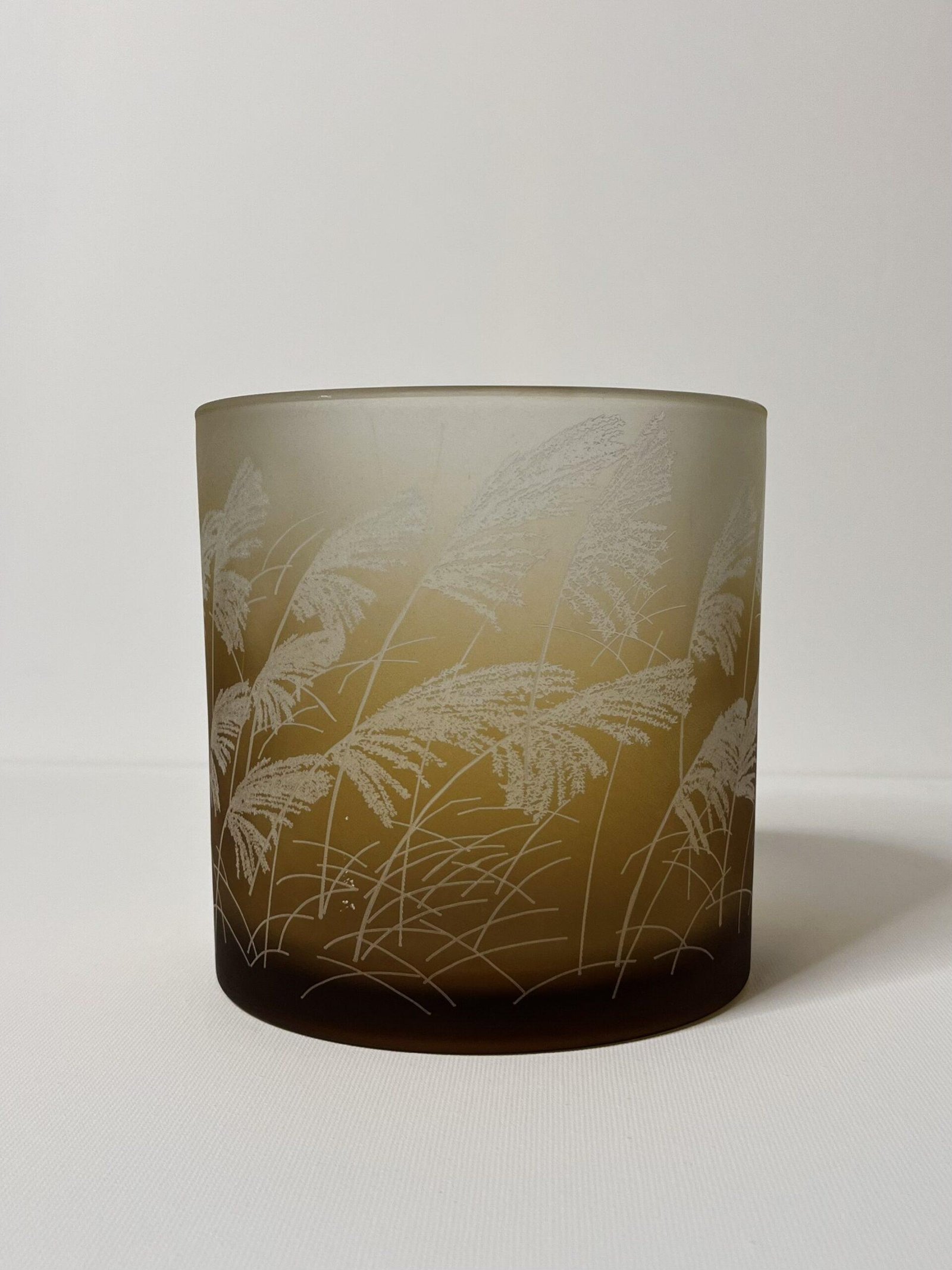 Photophore en verre motif feuilles au vent (grand) – Image 2