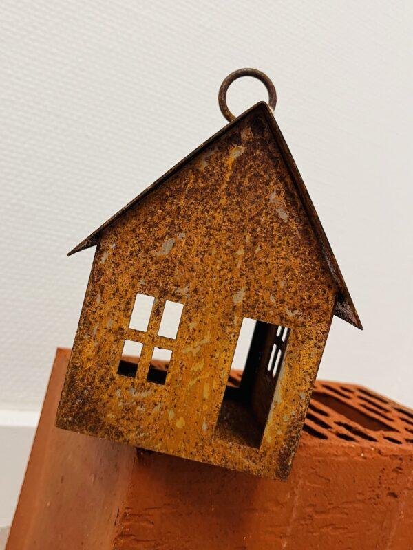 Petite Maison bougeoir en acier Corten