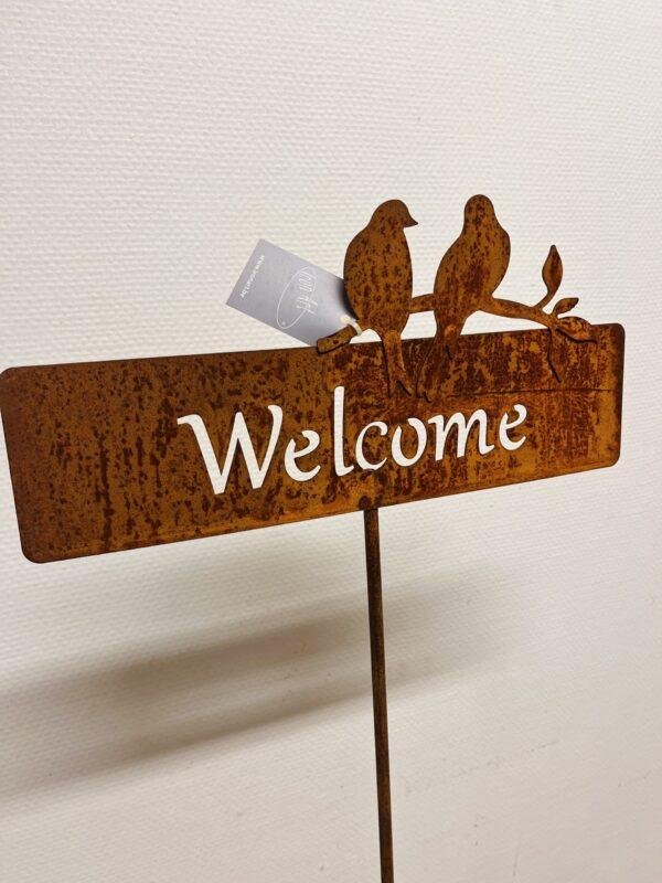 Welcome en acier Corten