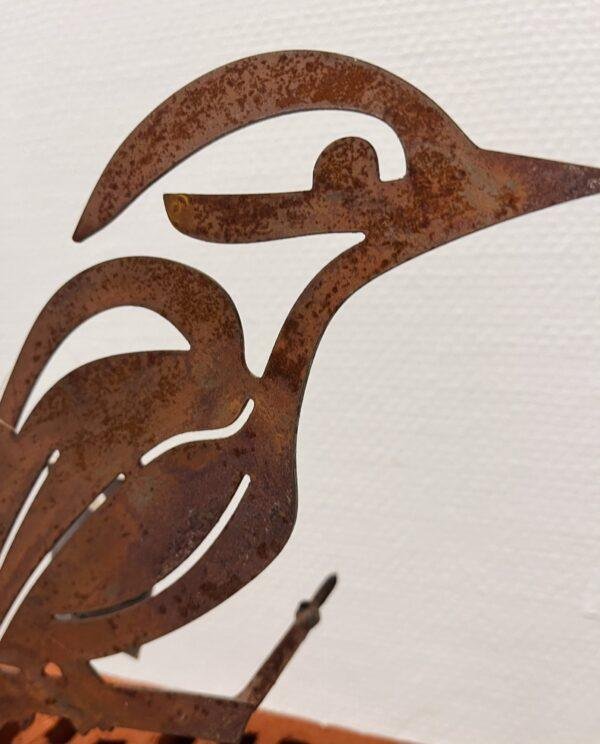 Oiseau à visser - acier Corten
