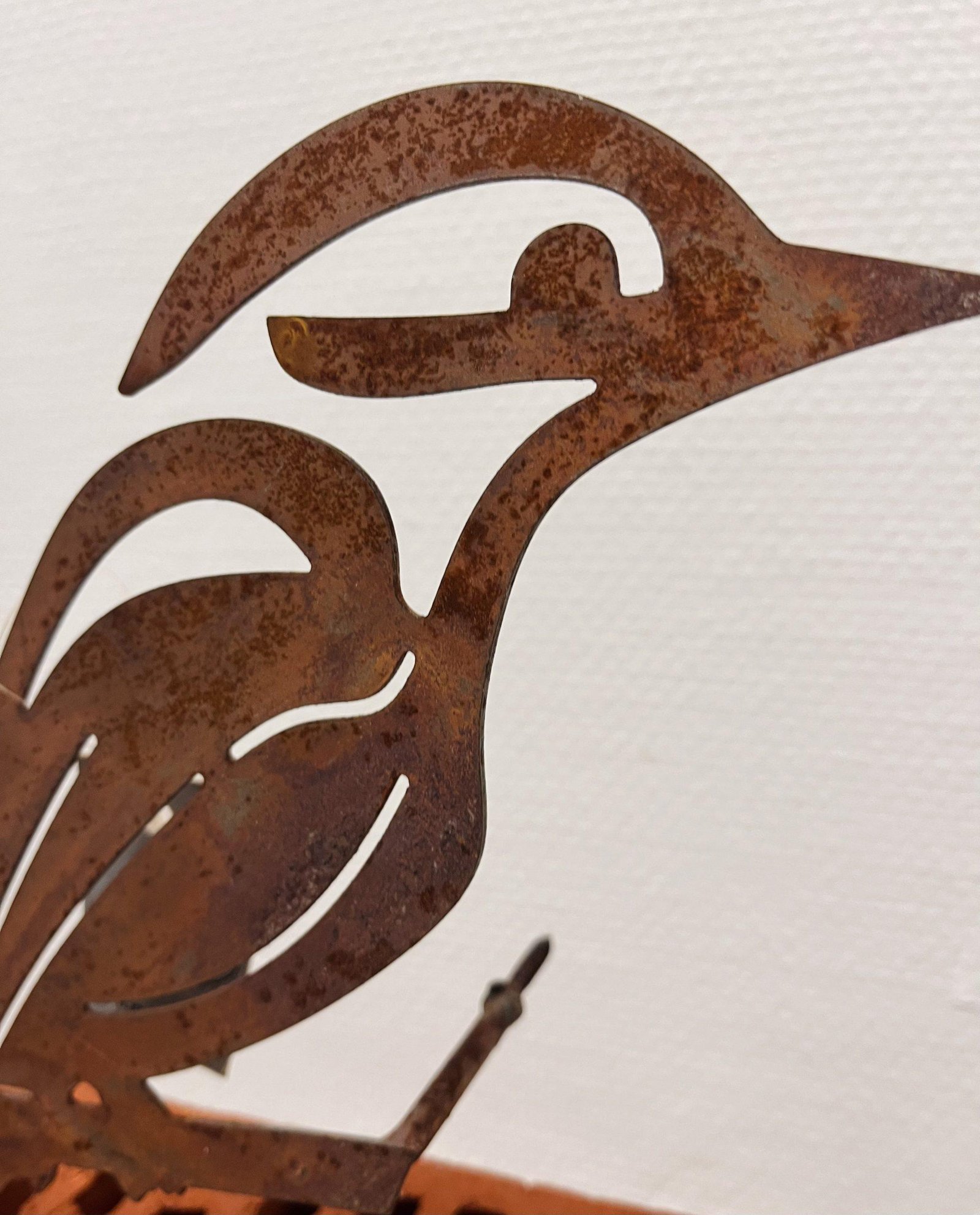 Oiseau à visser - acier Corten