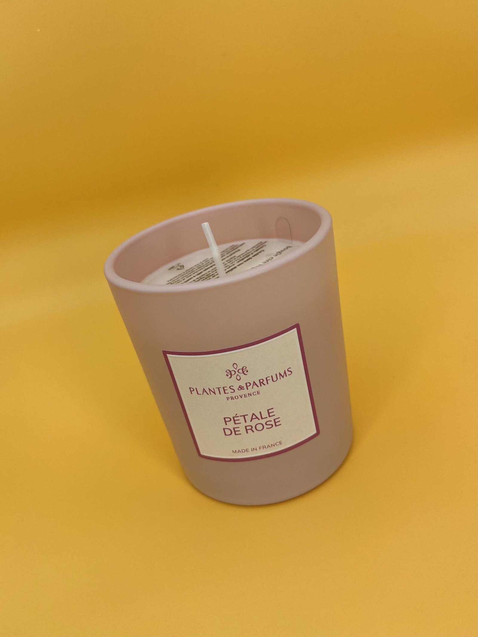 Bougie cire végétale – Pétale de Rose 180 g