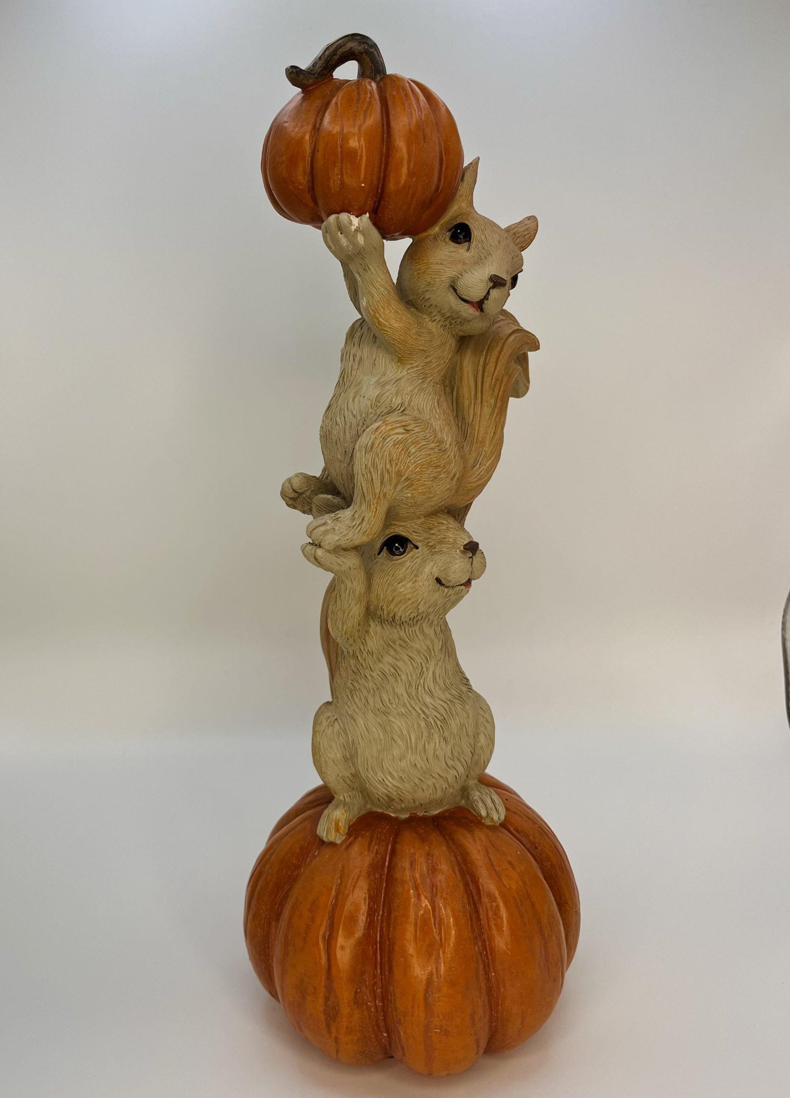 2 Écureuils sur citrouilles