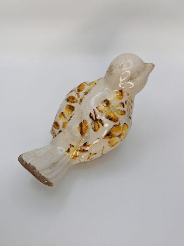 Oiseau en porcelaine à fleurs