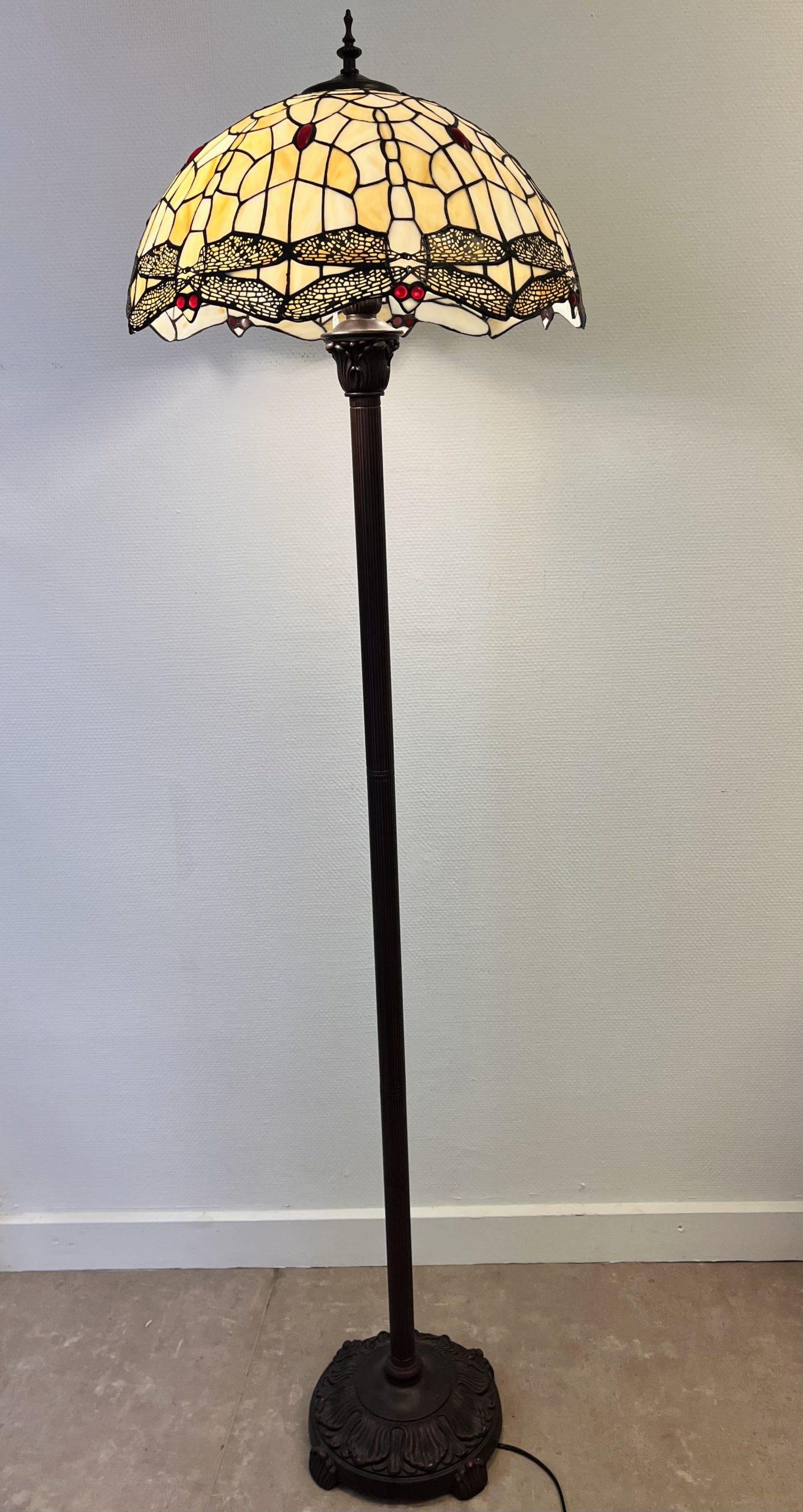 Lampadaire Tiffany - Libélulle