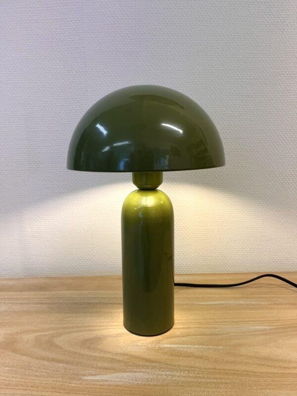 Lampe champignon - Vintage vert olive