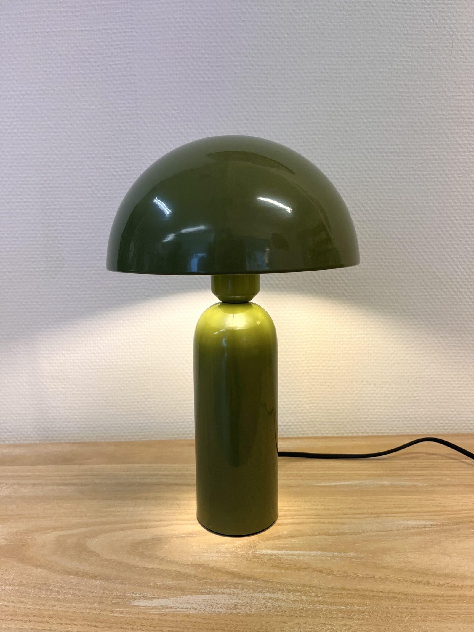 Lampe champignon - Vintage vert olive
