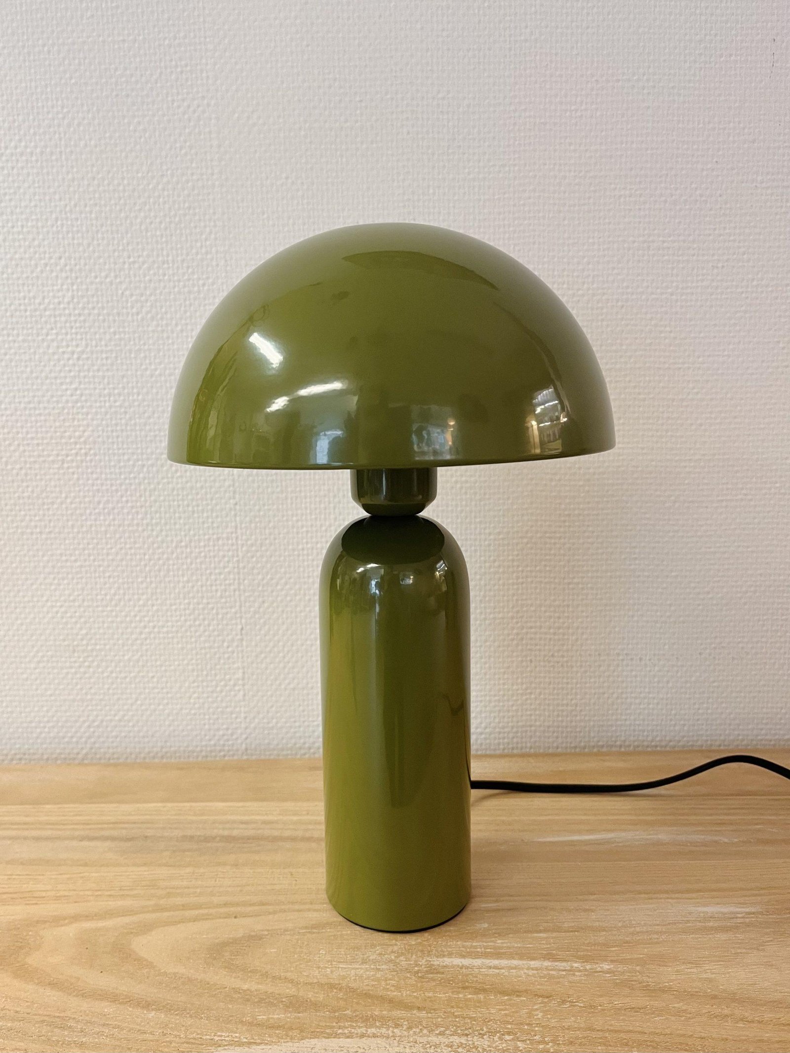 Lampe champignon - Vintage vert olive