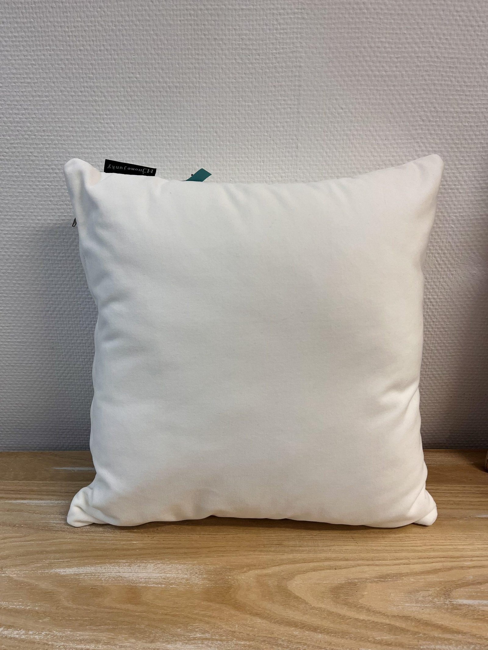 Coussin velours blanc – Home Junky