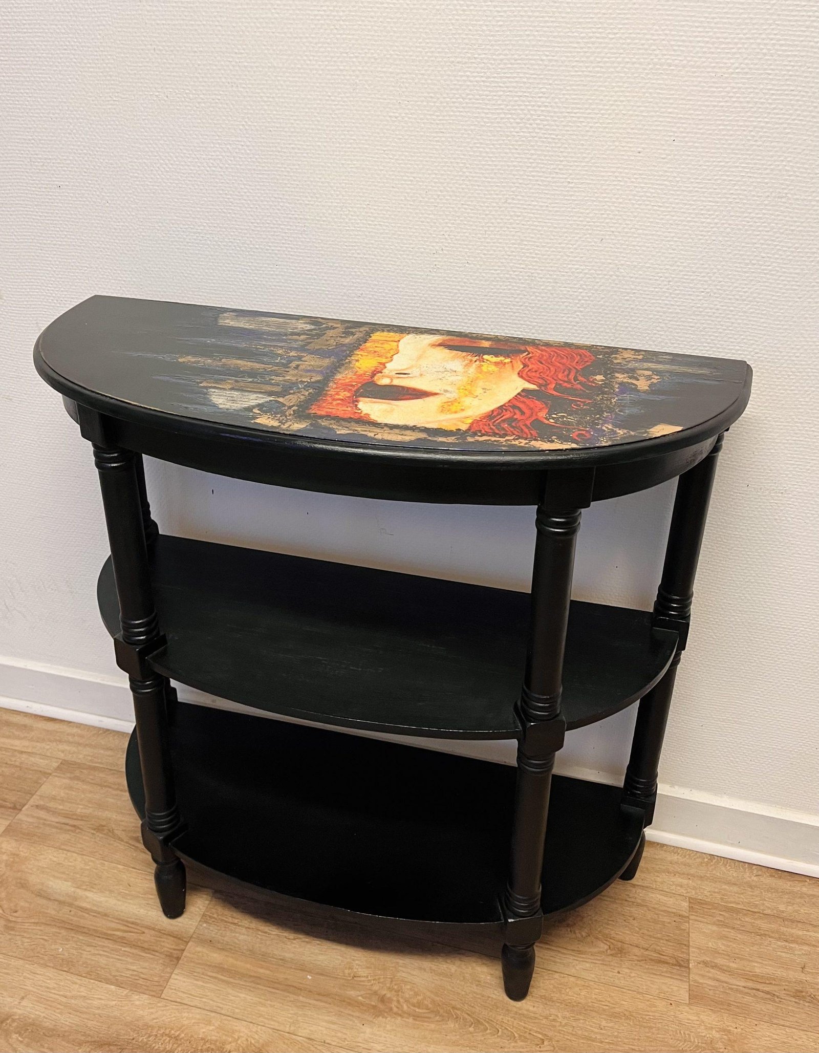 Console Art déco – Klimt « Les Larmes d’or »