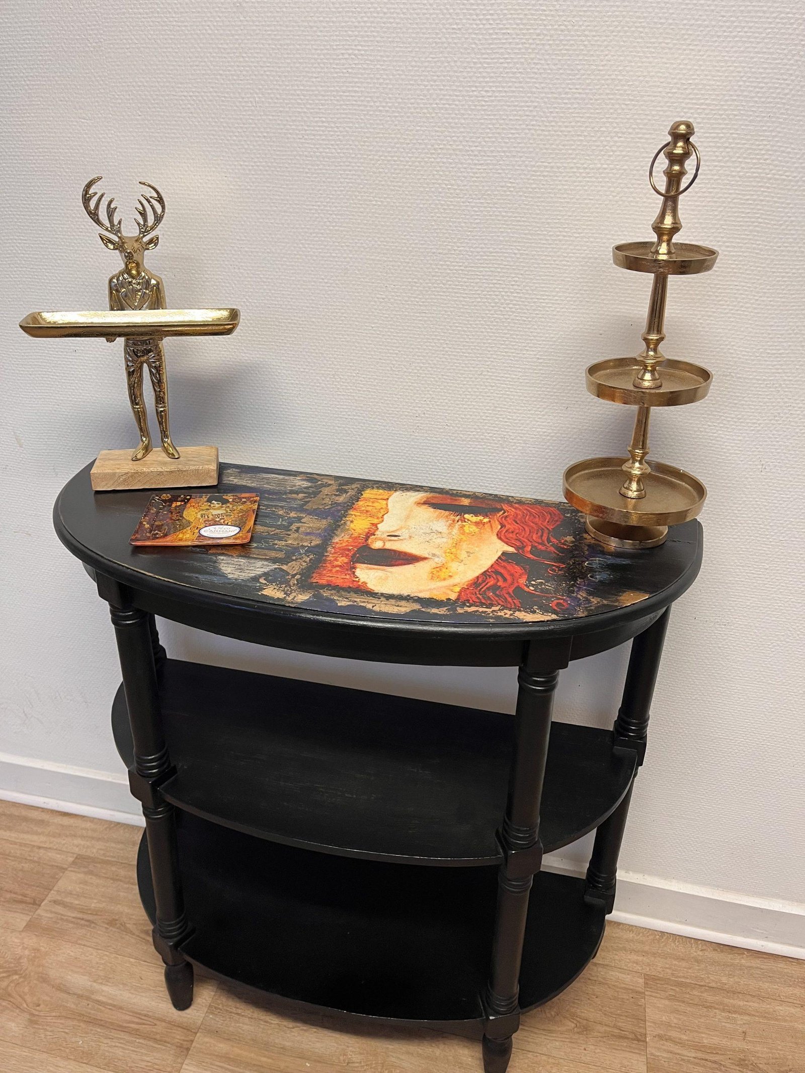 Console Art déco – Klimt « Les Larmes d’or »