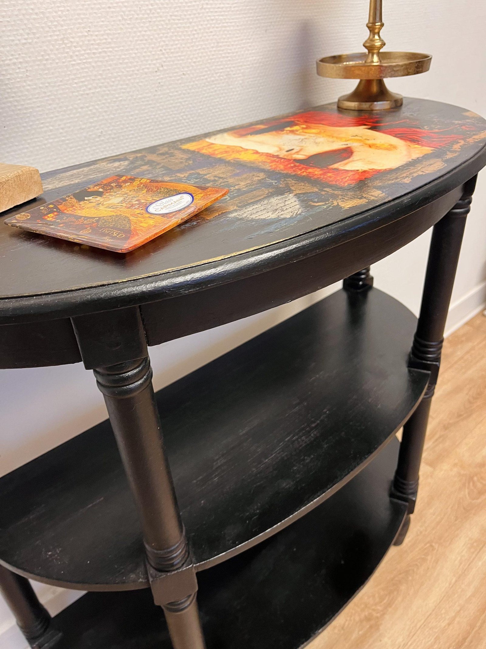 Console Art déco – Klimt « Les Larmes d’or »