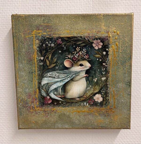 Peinture sur toile - petite souris