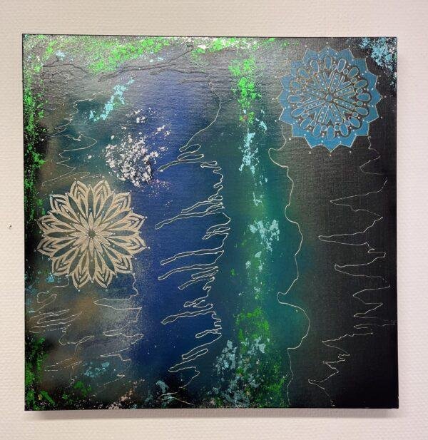 Peinture sur toile - Mandala