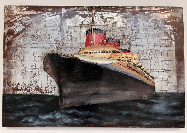 Tableau métal 3D - Navy