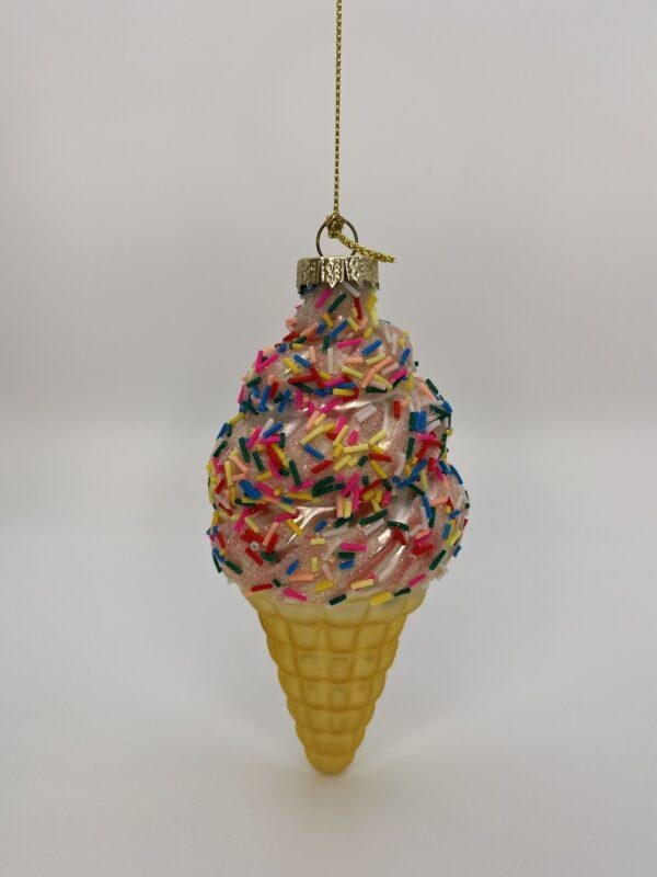 Suspension Cornet de glace rose