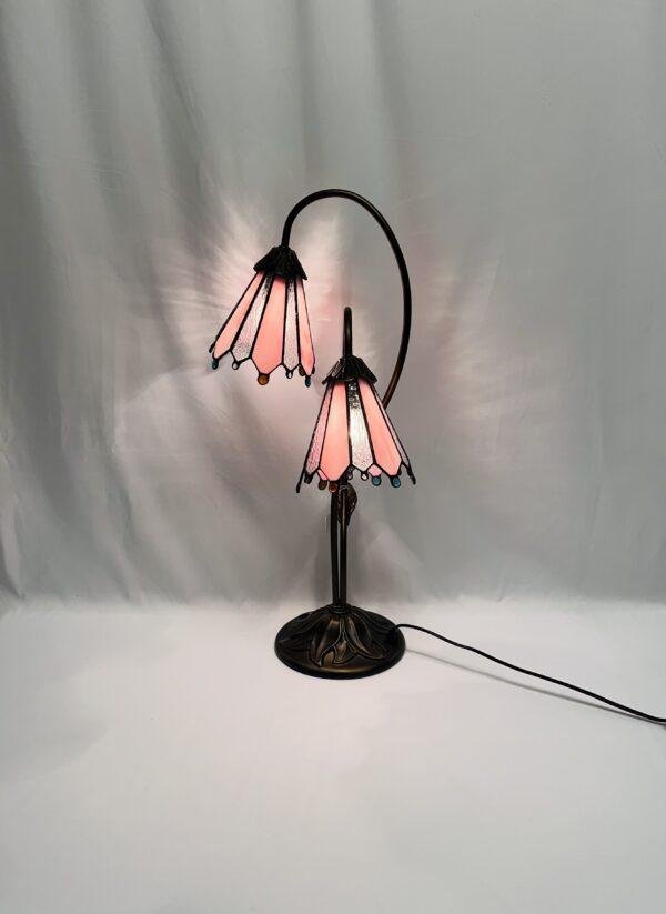 Lampe de chevet Tiffany - Tulipes Roses