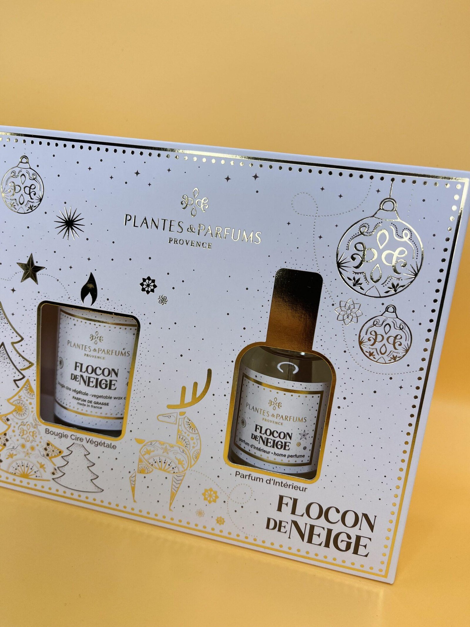 Coffret bougie + parfum d'intérieur - Flocon de neige – Image 3