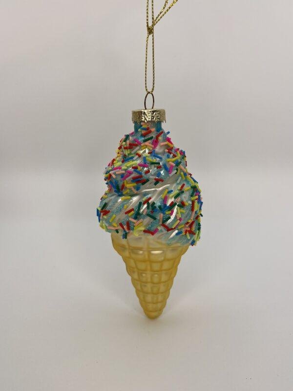 Suspension Cornet de glace bleu