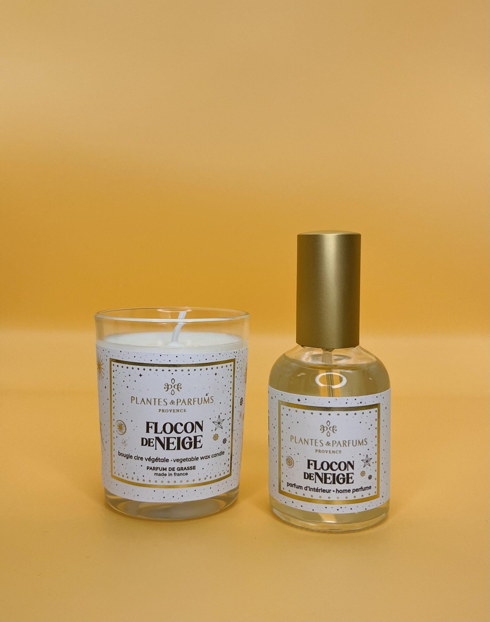 Coffret bougie + parfum d'intérieur - Flocon de neige – Image 2