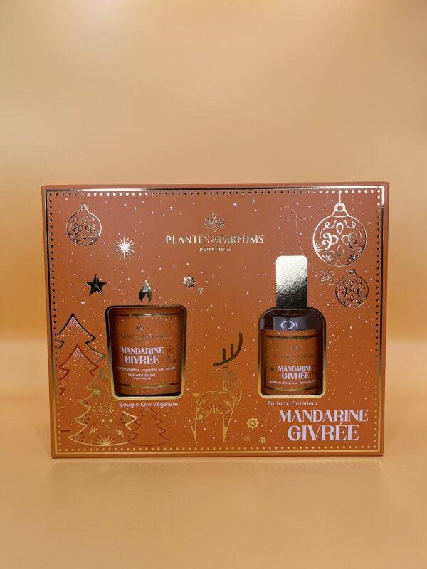 Coffret bougie + parfum d'intérieur - Mandarine givrée