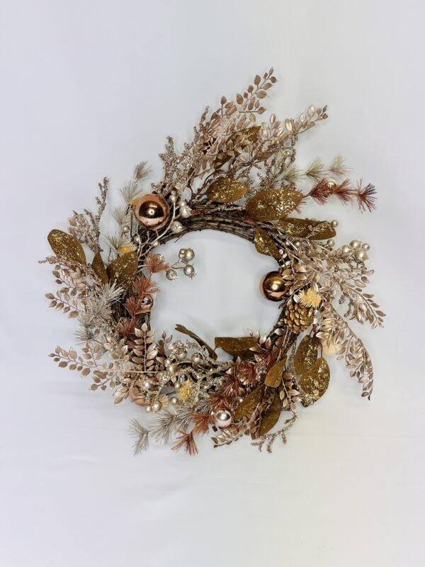 Couronne de Noël - Cuivrée