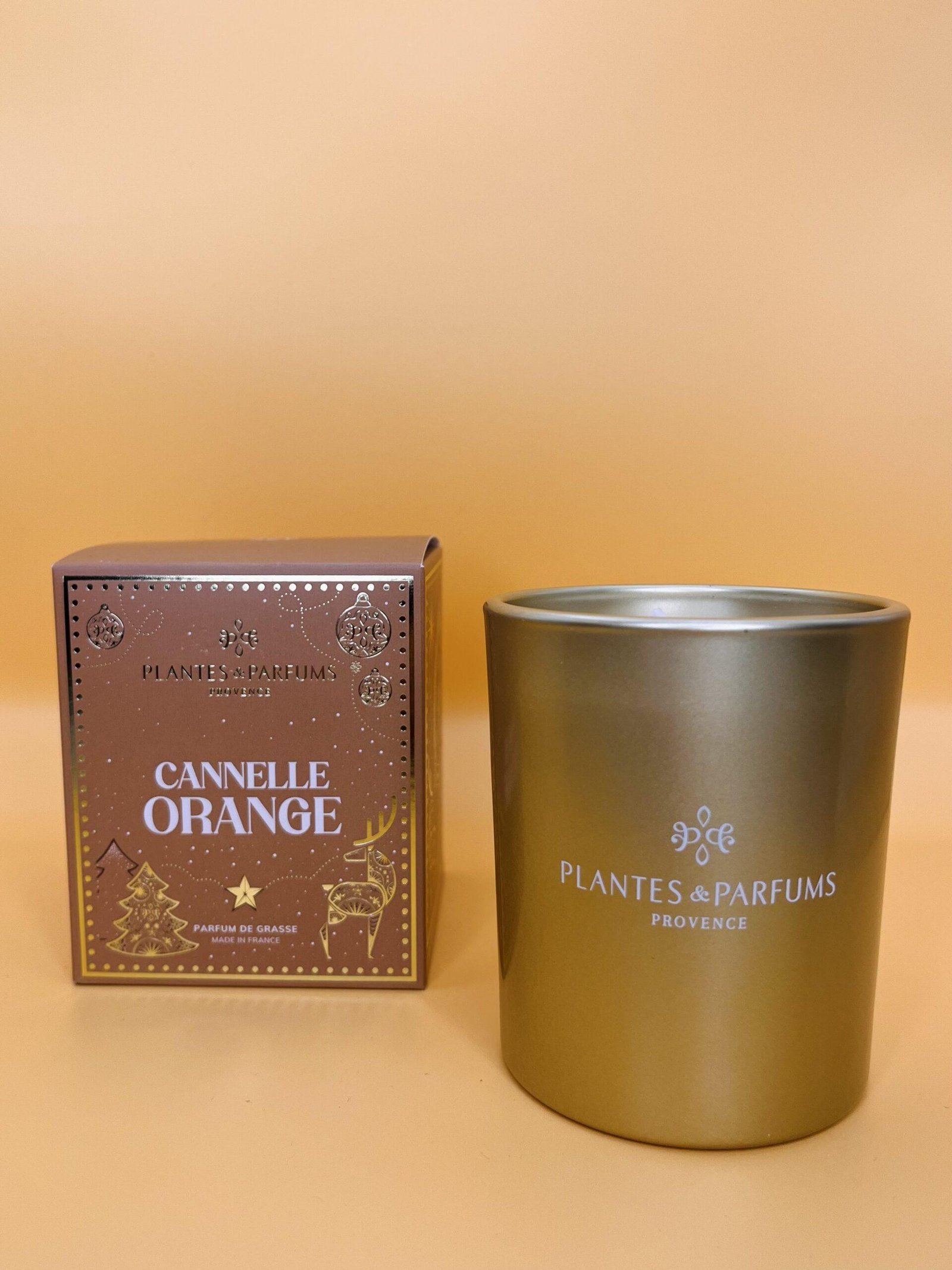 Bougie cire végétale - Cannelle-orange 180g – Image 2