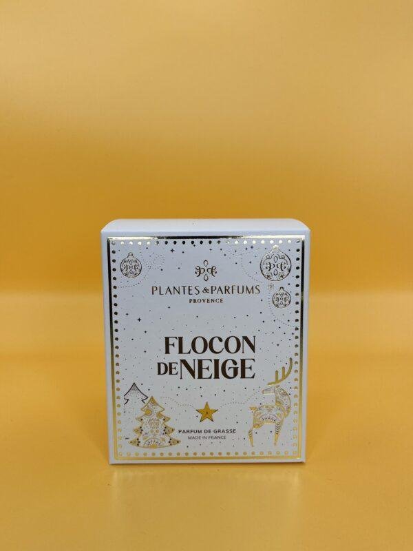 Bougie cire végétale - Flocon de neige 180g