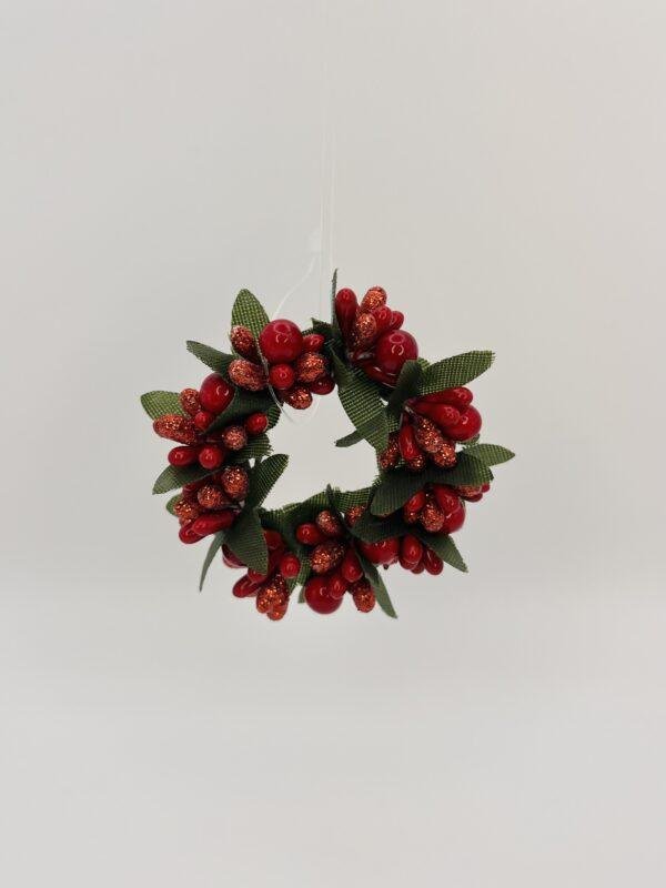 Guirlande mini couronne rouge