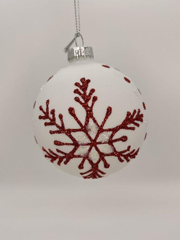 Boule de Noel sapin rouge