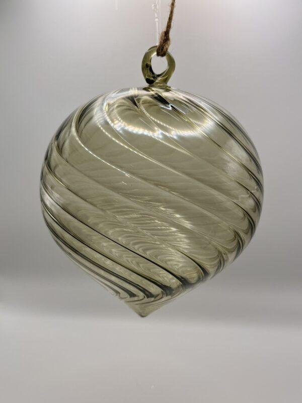 Grande Boule de Noel en verre Soufflé - Spirale