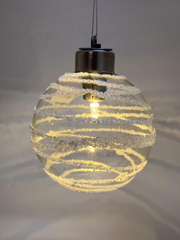 Boule de Noël LED en verre