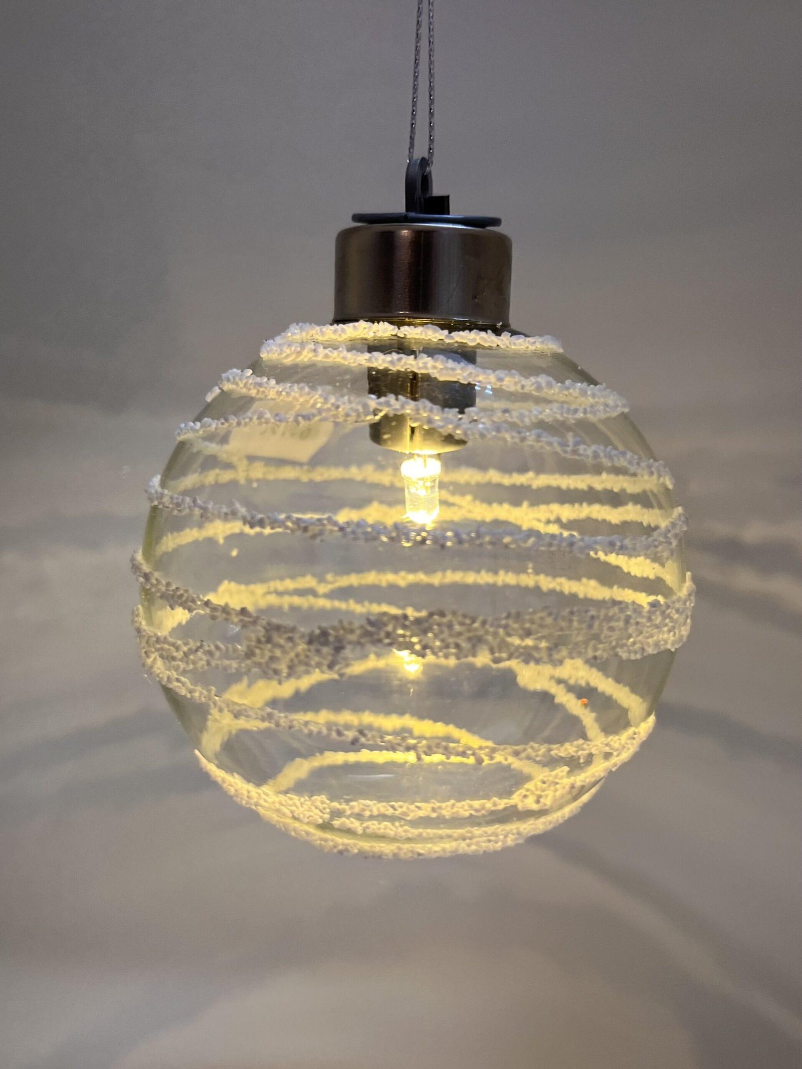 Boule de Noël LED en verre